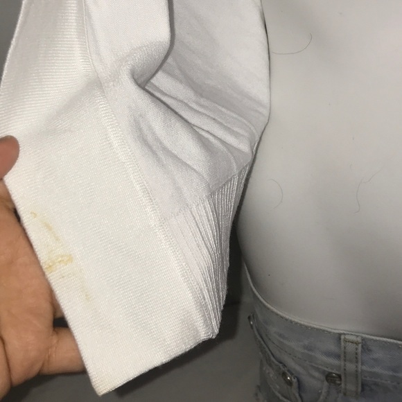 Premise Studios Blank White Ribbed Open Cardigan - Picture 5 of 8